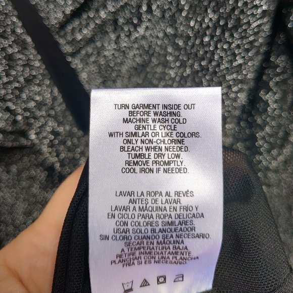 Simply Emma Plus Evening Cocktail Dress Metallic Sparkle Black Silver Wrap - Picture 12 of 12